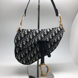 Женская сумка Christian Dior Saddle черная