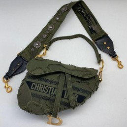 Женская сумка Christian Dior Saddle хаки