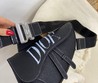 Женская сумка Christian Dior Saddle кожаная черная