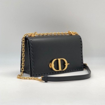 Женская сумка Christian Dior Caro кожаная черная
