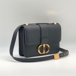 Женская сумка Christian Dior Montaigne кожаная черная