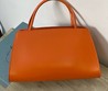 Женская сумка Prada кожаная оранжевая