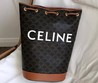 Женская сумка Celine кожаная коричневая