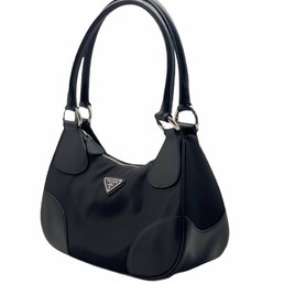 Женская сумка Prada черная текстиль