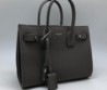Женская сумка-тоут Yves Saint Laurent Sac de Jour Medium серая кожаная