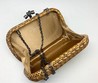 Женская сумка-клатч Bottega Veneta Intreccio Knot золотистая