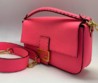 Женская сумка Fendi Baguette Medium кожаная розовая