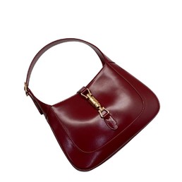 Женская сумка Gucci Jackie Medium бордовая