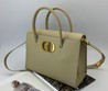 Женская сумка-тоут Christian Dior St Honoré Maxi кожаная бежевая