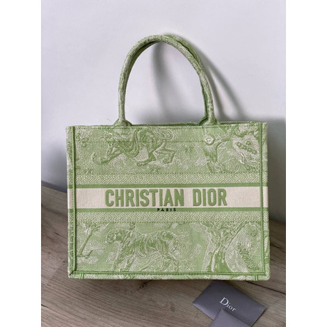 Женская сумка-тоут Christian Dior Book Tote зеленая