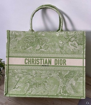 Женская сумка-тоут Christian Dior Book Tote зеленая