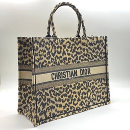 Женская сумка-тоут Christian Dior Book Tote леопард