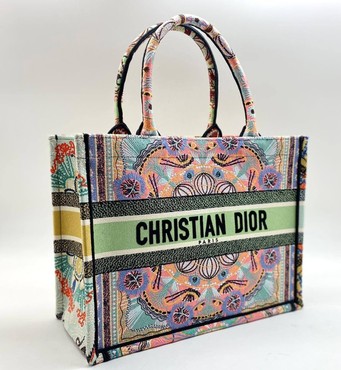 Женская сумка-тоут Christian Dior Book Tote цветная 41 см