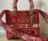 Женская сумка Christian Dior Lady красная 24x20