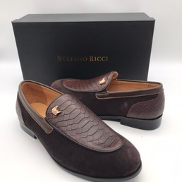 Мужские туфли Stefano Ricci 2021-2022 коричневые
