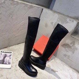 Женские ботфорты Valentino черные замшевые