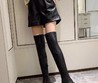 Женские ботфорты Givenchy черные кожаные