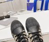 Женские ботинки Christian Dior 2021 бежевые с черным кожаные