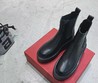 Женские ботинки Valentino 2021 черные кожаные