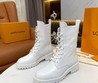 Ботинки женские Louis Vuitton белые кожаные