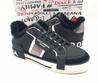 Мужские кеды Dolce & Gabbana черные с мехом