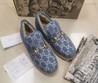 Женские лоферы Gucci 2021 голубые на овчине