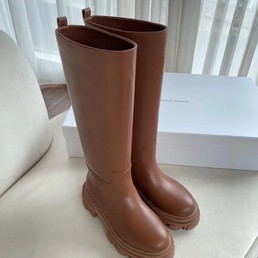 Женские сапоги Gia X Pernille коричневые кожаные