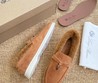 Женские лоферы Loro Piana замшевые коричневые