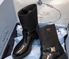 Женские полусапоги Prada комбинированные черные