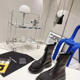 Женские ботинки Jil Sander черные кожаные