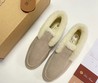 Женские лоферы Loro Piana замшевые бежевые