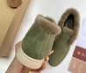 Женские лоферы Loro Piana замшевые зеленые