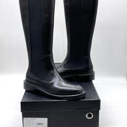 Женские сапоги Jil Sander кожаные черные