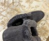 Мужские зимние лоферы Loro Piana серые замшевые на овчине