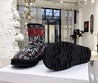 Женские угги Christian Dior на меху черные кожаные