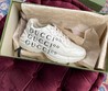 Женские кроссовки Gucci белые кожаные