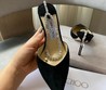 Женские туфли Jimmy Choo черные замшевые