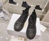 Женские кеды высокие Christian Dior черные комбинированные