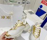 Кроссовки женские Christian Dior белые с золотом