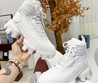 Женские ботинки Prada белые комбинированные
