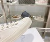 Женские кеды Christian Dior белые комбинированные