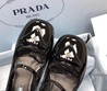 Женские туфли Prada кожаные черные