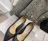 Женские туфли Jimmy Choo черные со стразами текстильные