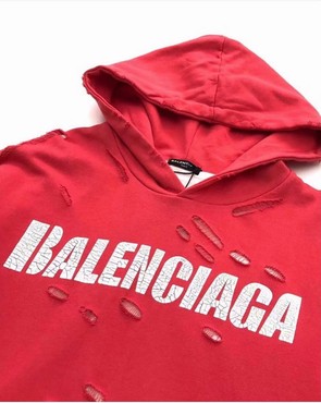 Женское худи Balenciaga красное