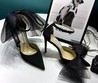 Женские туфли Jimmy Choo черные текстильные