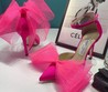 Женские туфли Jimmy Choo розовые текстильные