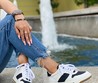 Женские кеды Christian Dior белые с черным комбинированные