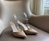 Женские туфли Jimmy Choo бежевые замшевые