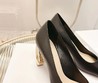 Женские кожаные туфли Christian Dior черные