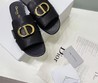 Женские шлепанцы Christian Dior 2022 черные